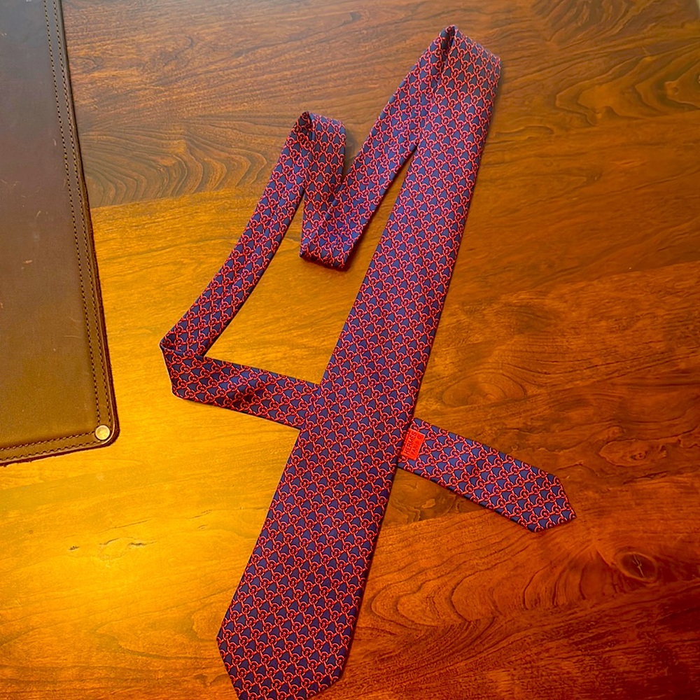 Hermes Link tie Blue/Red